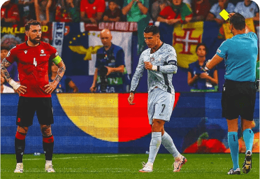 Ronaldo angered as Georgia stuns Portugal, while heated skirmish mars Turkey victory over Czechia image
